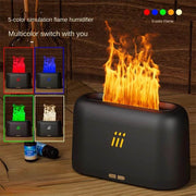 Flame Aroma Diffuser Air Humidifier Ultrasonic Cool Mist Maker Fogger Led Essential Oil Flame Lamp Difusor - OFEBHS.PT