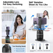 P03 AI Smart Gimbal 360° Auto Face Tracking Gimbal All-in-one Rotation For Smartphone video Vlog Stabilizer Phone Holder - OFEBHS.PT