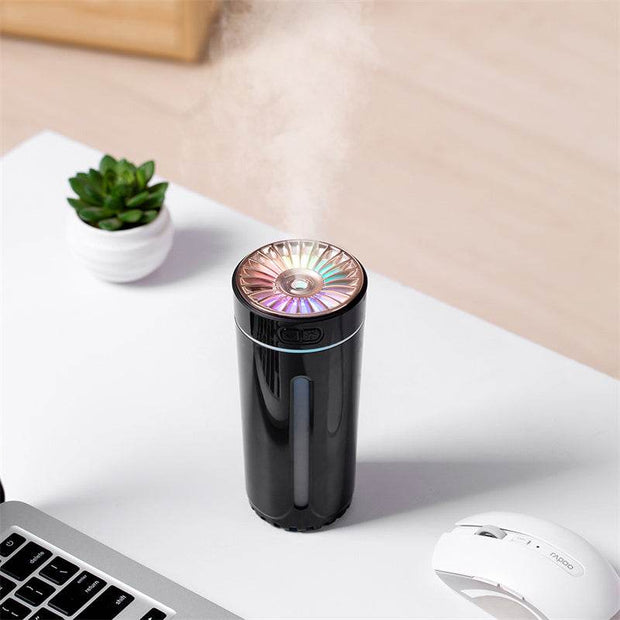 Wireless Air Humidifier Colorful Lights Mute Ultrasonic USB Fogger Diffuser Purifier 800mAh Rechargeabl Cool Mist Maker For Car - OFEBHS.PT