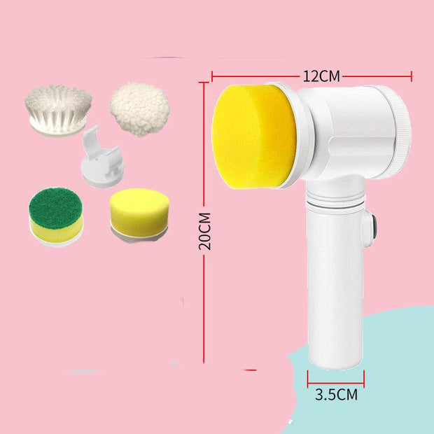 Kitchen Supplies Multifunctional Brush Electric Scrubber Rechargeable Dishwashing Brush Automatic Range Hood Stove - OFEBHS.PT