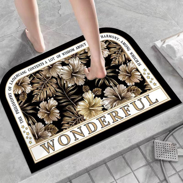 Diatom Oil Bathroom Mat Water-absorbing Quick-drying Non-slip Mat