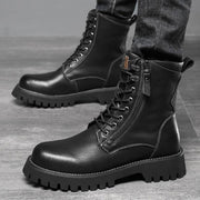 Worker Boot High Top British Style Thick Bottom Fleece-lined - OFEBHS.PT