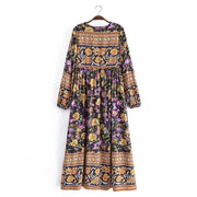 Tassel Bohemian vacation style long dress for women - OFEBHS.PT