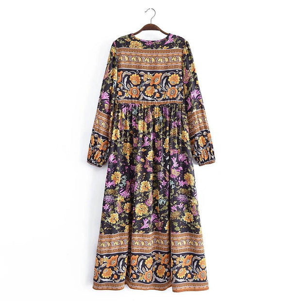 Tassel Bohemian vacation style long dress for women - OFEBHS.PT