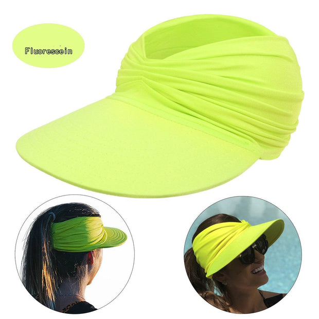 Women's New Empty Top Sunscreen Sports Beach Sun Hat - OFEBHS.PT