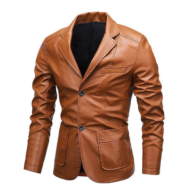 Men's Slim Fit Lapel Versatile Jacket - OFEBHS.PT
