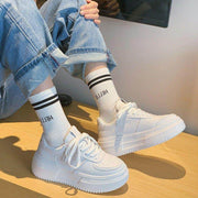 Lace Up Platform Sneakers - OFEBHS.PT