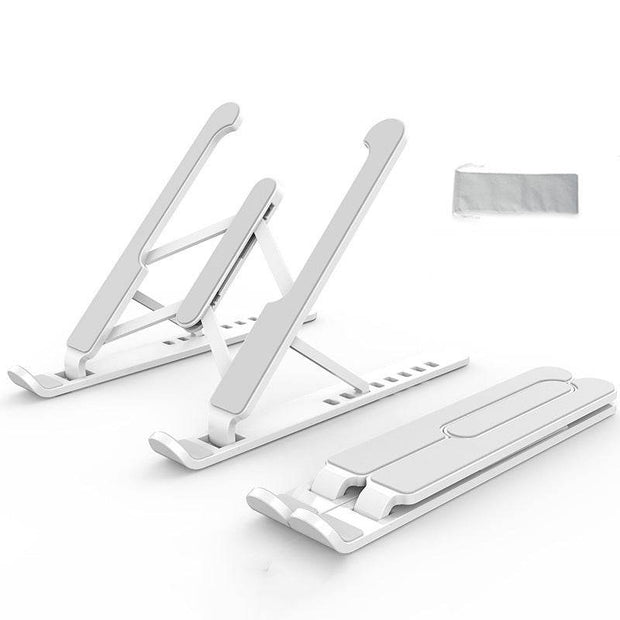 Universal Laptop Stand Adjustable Notebook Holder for Macbook Non-slip Foldable Cooling Base Bracket for Laptop/Tablet/phone - OFEBHS.PT