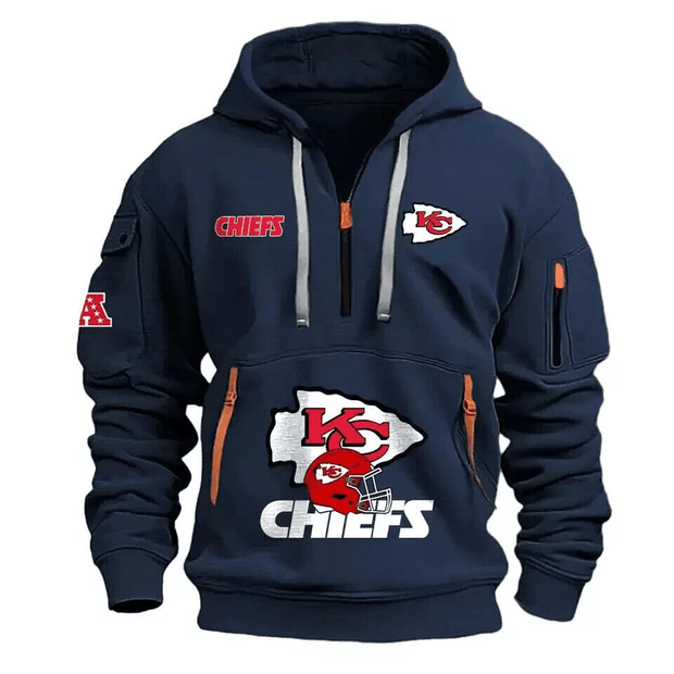 Men's Amazon Multi Pocket Zipper Hoodie - OFEBHS.PT