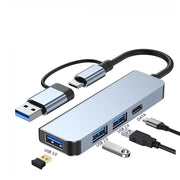 Type-C4-in-1 docking station 3.0USB laptop MacBook hub splitter - OFEBHS.PT