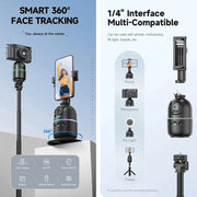 P03 AI Smart Gimbal 360° Auto Face Tracking Gimbal All-in-one Rotation For Smartphone video Vlog Stabilizer Phone Holder - OFEBHS.PT