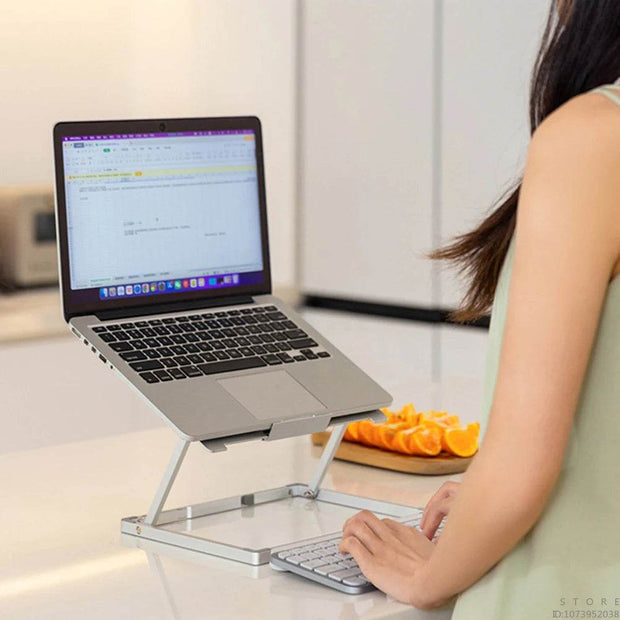Laptop Stand Adjustable Aluminum Alloy Laptop Tablet Up To 17.3 Inch Laptop Portable Folding Stand Cooling Stand Support - OFEBHS.PT