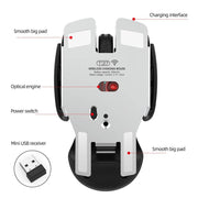 New USB wireless mouse 1600DPI rechargeable office mouse desktop laptop accessories - OFEBHS.PT