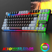 Gaming Keyboard Colorful LED Backlight Office Keyboard for Desktop Typing PC - OFEBHS.PT