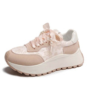 Lace Up Platform Athletic Sneakers - OFEBHS.PT