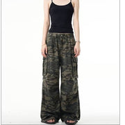 High Street Retro Multi-pocket Camouflage Cargo Pants - OFEBHS.PT