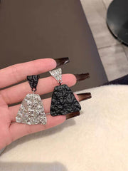 Sterling Silver Needle Creative Low-key Matching Earrings - OFEBHS.PT