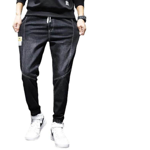 Ankle-tied Jeans Men's Loose Cargo Harlan Cropped Leisure - OFEBHS.PT