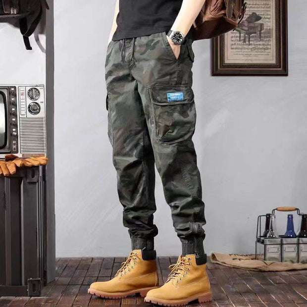 Camouflage Cargo Pants Men's Trousers With Pockets Fashion Casual Loose Tapered Pants - OFEBHS.PT
