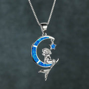 European And American Fashion Moon Mermaid Necklace - OFEBHS.PT
