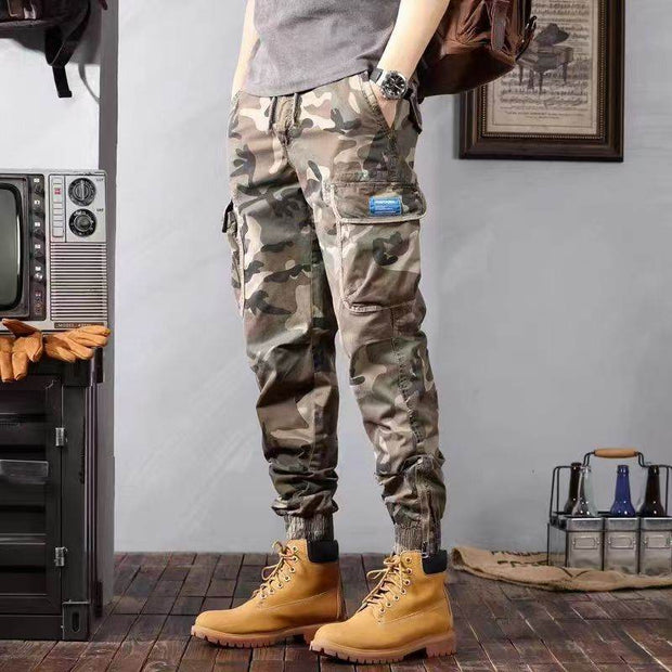 Camouflage Cargo Pants Men's Trousers With Pockets Fashion Casual Loose Tapered Pants - OFEBHS.PT