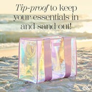 Iridescent Transparent Thickened Women'sBeach Bags - OFEBHS.PT