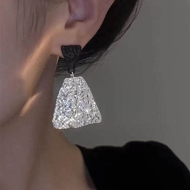 Sterling Silver Needle Creative Low-key Matching Earrings - OFEBHS.PT