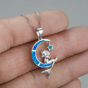 European And American Fashion Moon Mermaid Necklace - OFEBHS.PT
