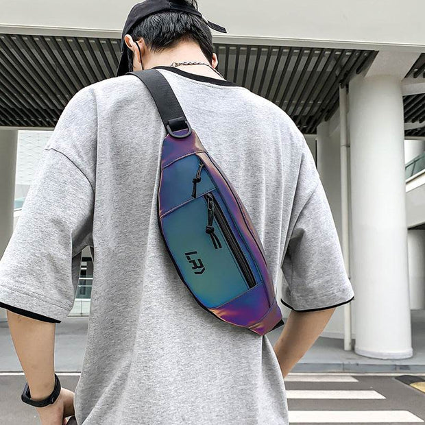 Crossbody Reflective Chest Cycling Shoulder Bag - OFEBHS.PT