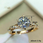 Winding Twist Shape Micro-inlaid Six-claw Ring - OFEBHS.PT