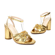 High Heel Plus Size Peep Toe Ankle Buckle Sandals - OFEBHS.PT