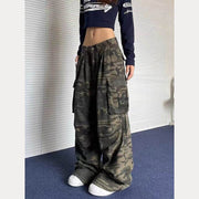 High Street Retro Multi-pocket Camouflage Cargo Pants - OFEBHS.PT