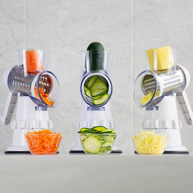 3 In 1 Vegetable Slicer Manual Kitchen Accessories Grater For Vegetable Cutter Round Chopper Mandolin Shredder Potato Home Kitchen Supplies Kitchen Gadgets - OFEBHS.PT