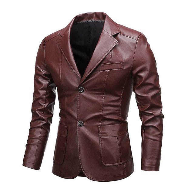 Men's Slim Fit Lapel Versatile Jacket - OFEBHS.PT