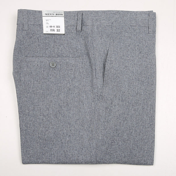 No Discount Men's Summer Thin Middle-aged Straight-leg Pants Loose Casual Pants