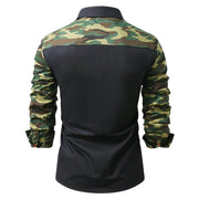 New Men's Army Outdoor Camouflage Long Sleeve Shirt - OFEBHS.PT