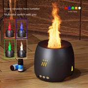 Flame Aroma Diffuser Air Humidifier Ultrasonic Cool Mist Maker Fogger Led Essential Oil Flame Lamp Difusor - OFEBHS.PT