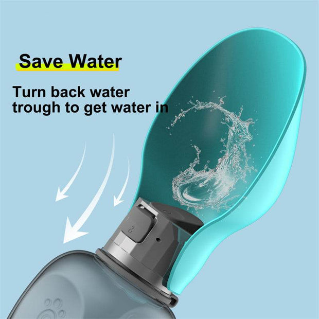 800ml Dogs Water Bottle Portable High Capacity Leakproof Pet Foldable Drinking Bowl Golden Retriever Outdoor Walking Supplies Pet Products - OFEBHS.PT