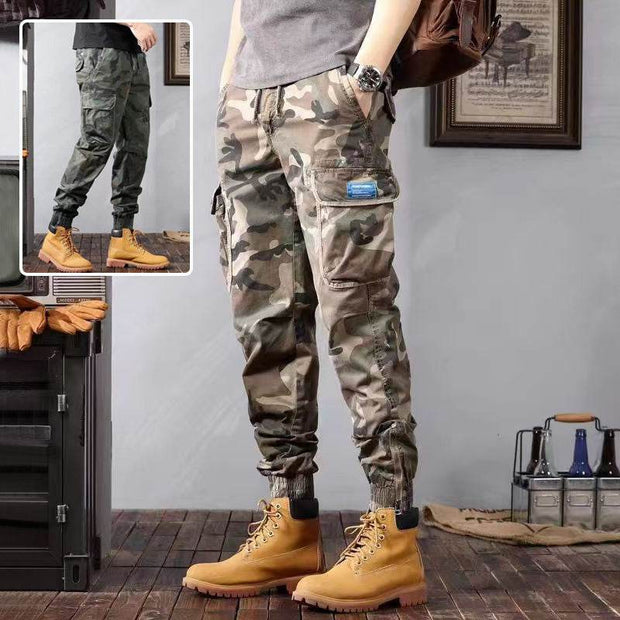 Camouflage Cargo Pants Men's Trousers With Pockets Fashion Casual Loose Tapered Pants - OFEBHS.PT
