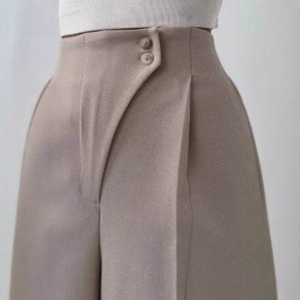 Women's Fashion Casual Straight Trousers - OFEBHS.PT