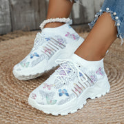 Women's Casual Shoes Flat Heel Fashion Mesh Pumps