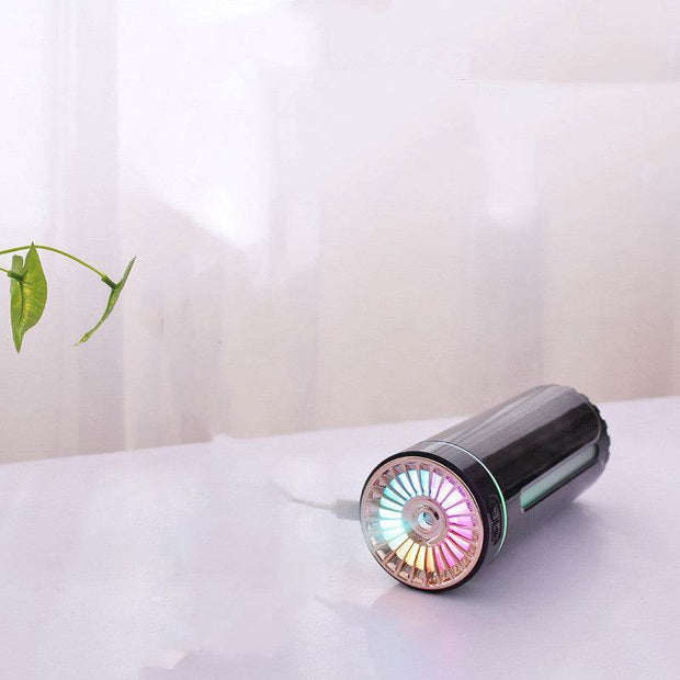 Wireless Air Humidifier Colorful Lights Mute Ultrasonic USB Fogger Diffuser Purifier 800mAh Rechargeabl Cool Mist Maker For Car - OFEBHS.PT