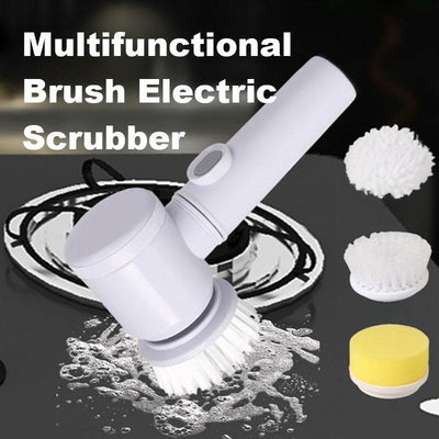 Kitchen Supplies Multifunctional Brush Electric Scrubber Rechargeable Dishwashing Brush Automatic Range Hood Stove - OFEBHS.PT