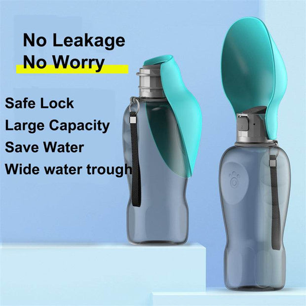 800ml Dogs Water Bottle Portable High Capacity Leakproof Pet Foldable Drinking Bowl Golden Retriever Outdoor Walking Supplies Pet Products - OFEBHS.PT