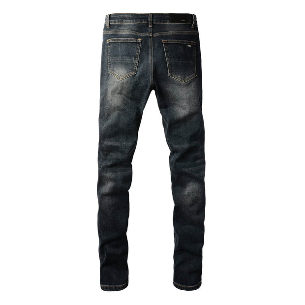 European And American Fashion Street Fashion Close-fitting And Slim-fitting Skinny Jeans - OFEBHS.PT
