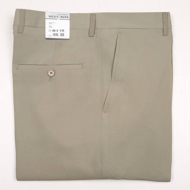 No Discount Men's Summer Thin Middle-aged Straight-leg Pants Loose Casual Pants
