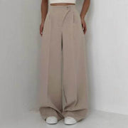 Women's Fashion Casual Straight Trousers - OFEBHS.PT