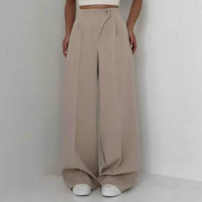 Women's Fashion Casual Straight Trousers - OFEBHS.PT