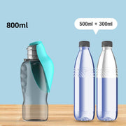 800ml Dogs Water Bottle Portable High Capacity Leakproof Pet Foldable Drinking Bowl Golden Retriever Outdoor Walking Supplies Pet Products - OFEBHS.PT