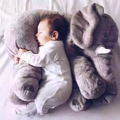Soft Comfort Elephant Plush Toy Accompany Sleeping Baby Sleep Child Pillow Leather Shell - OFEBHS.PT